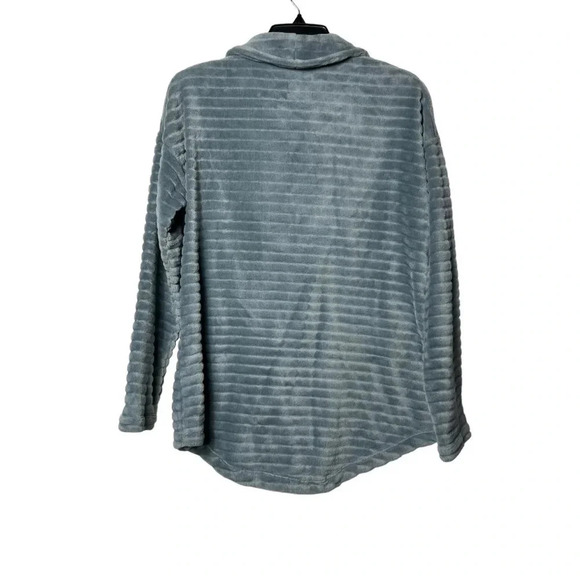 1703. SOFT SURROUNDINGS LONG SLEEVE HALF ZIPPER PULL OVER PLUSH MATERIAL SIZE SM - Picture 6 of 9